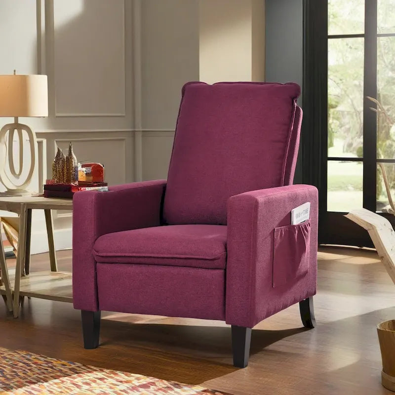 Adjustable Recliner Sofa with Cup Holder and Convenient Storage