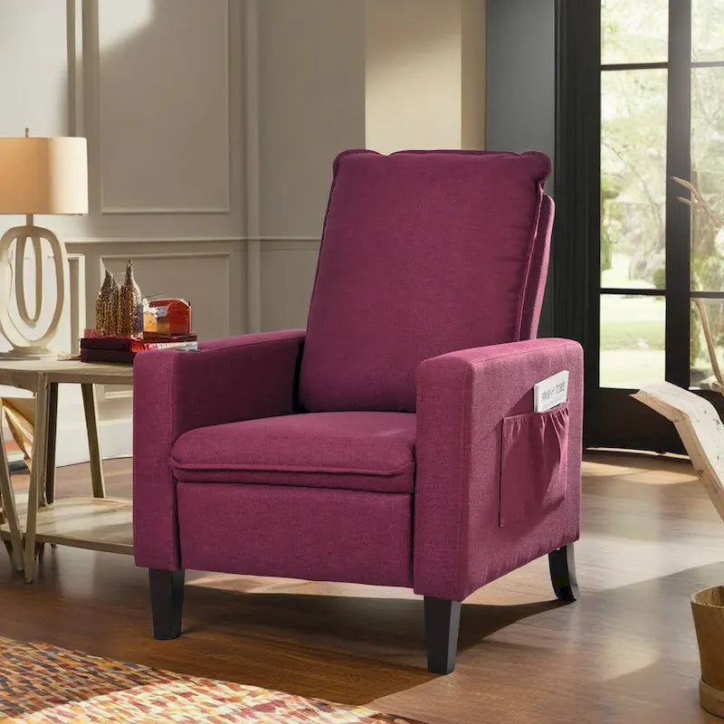 Adjustable Recliner Sofa with Cup Holder and Convenient Storage