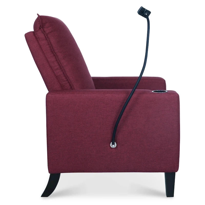 Adjustable Recliner Sofa with Cup Holder and Convenient Storage