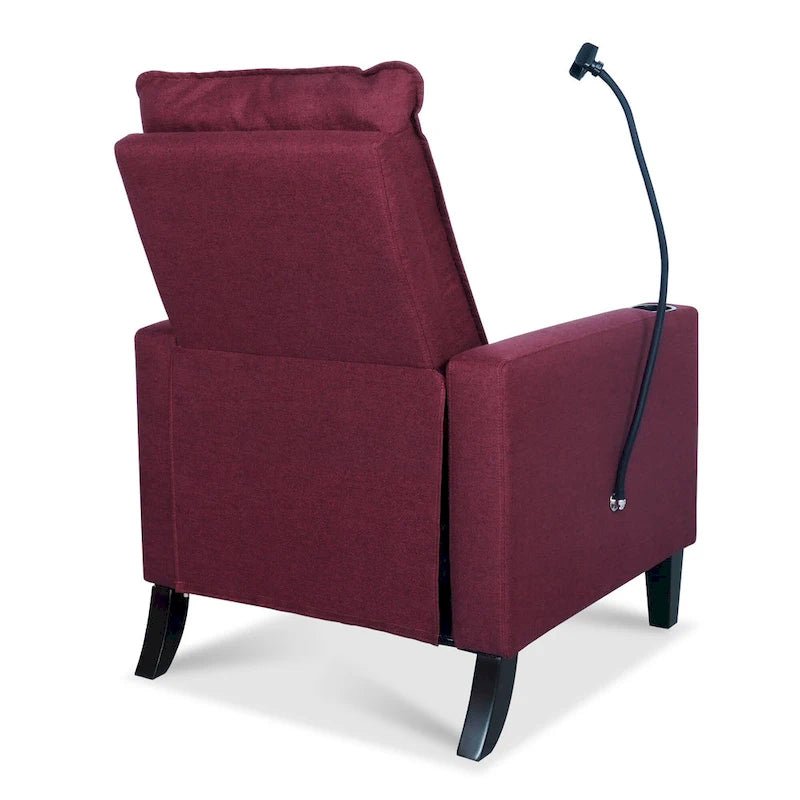 Adjustable Recliner Sofa with Cup Holder and Convenient Storage