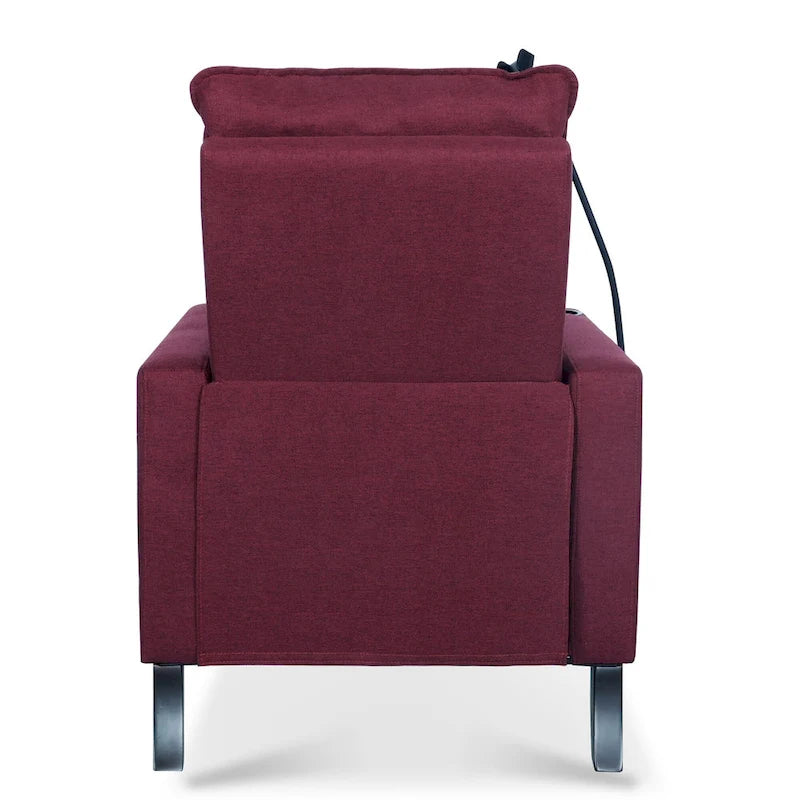 Adjustable Recliner Sofa with Cup Holder and Convenient Storage