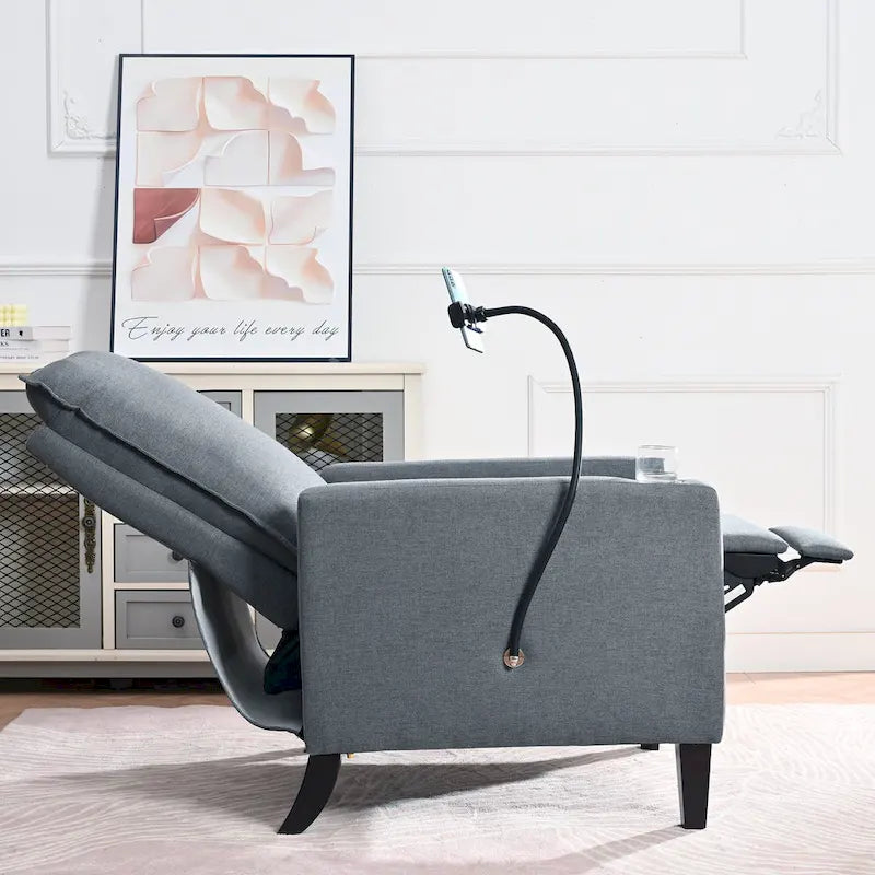 Adjustable Recliner Sofa with Cup Holder and Convenient Storage