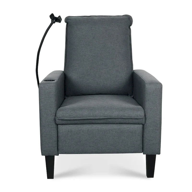 Adjustable Recliner Sofa with Cup Holder and Convenient Storage