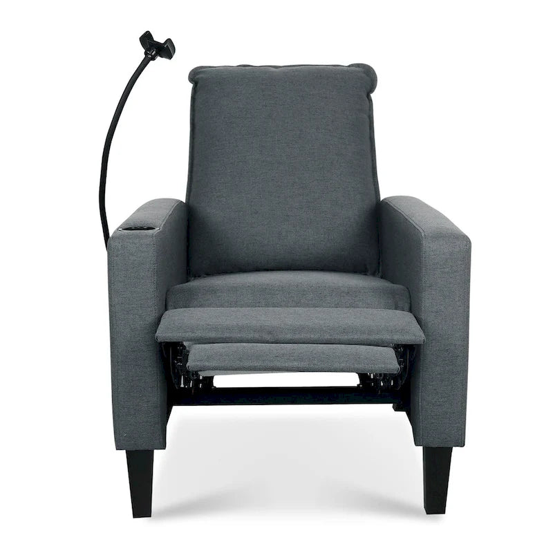 Adjustable Recliner Sofa with Cup Holder and Convenient Storage