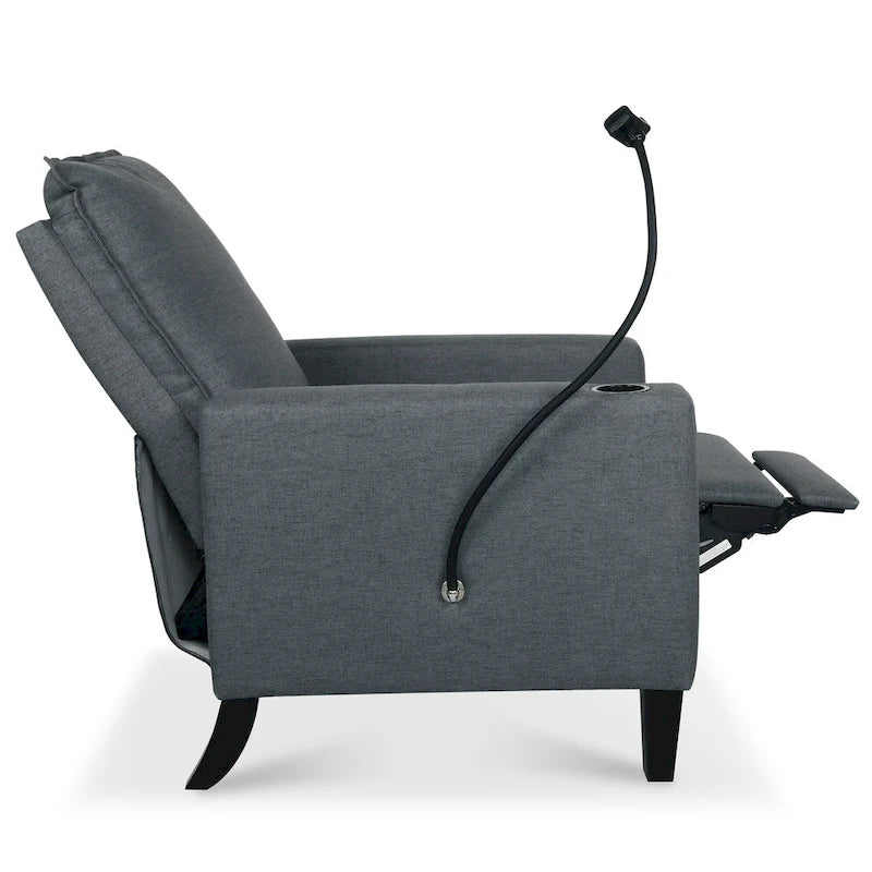 Adjustable Recliner Sofa with Cup Holder and Convenient Storage
