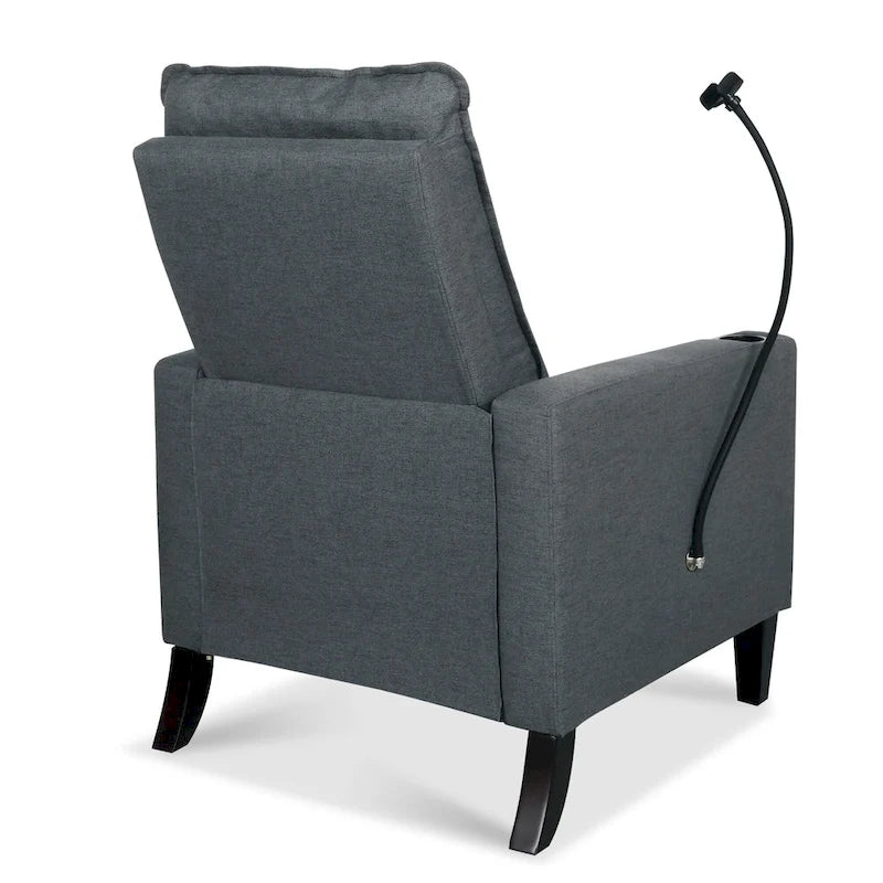 Adjustable Recliner Sofa with Cup Holder and Convenient Storage