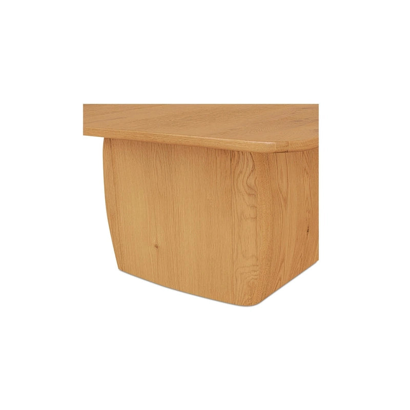 Rectangular Coffee Table With Round Corners - 55W x36D x17H