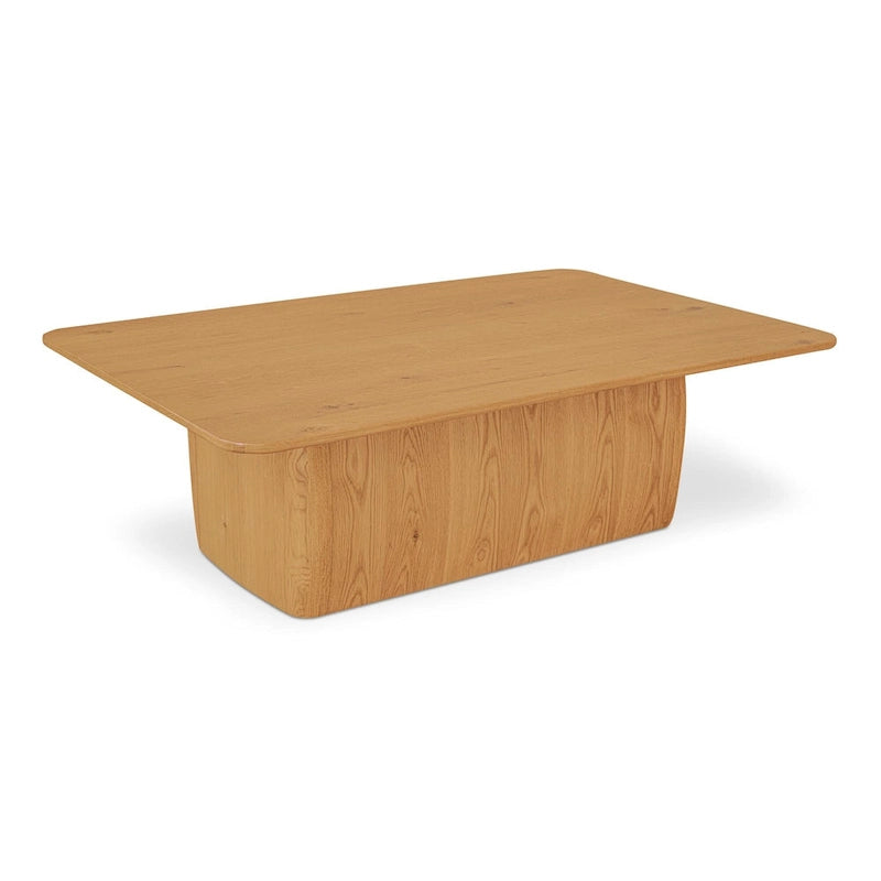Rectangular Coffee Table With Round Corners - 55W x36D x17H