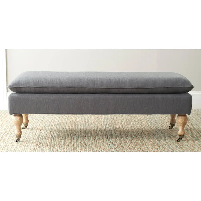Pillowtop Grey/ Sage Bench - 0 - 52 W x 21 D x 19 H - 52Wx21Dx19H