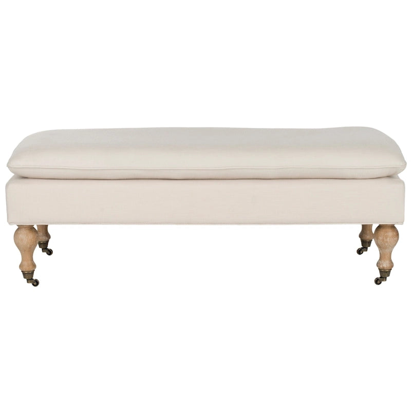 Pillowtop Grey/ Sage Bench - 0 - 52 W x 21 D x 19 H - 52Wx21Dx19H