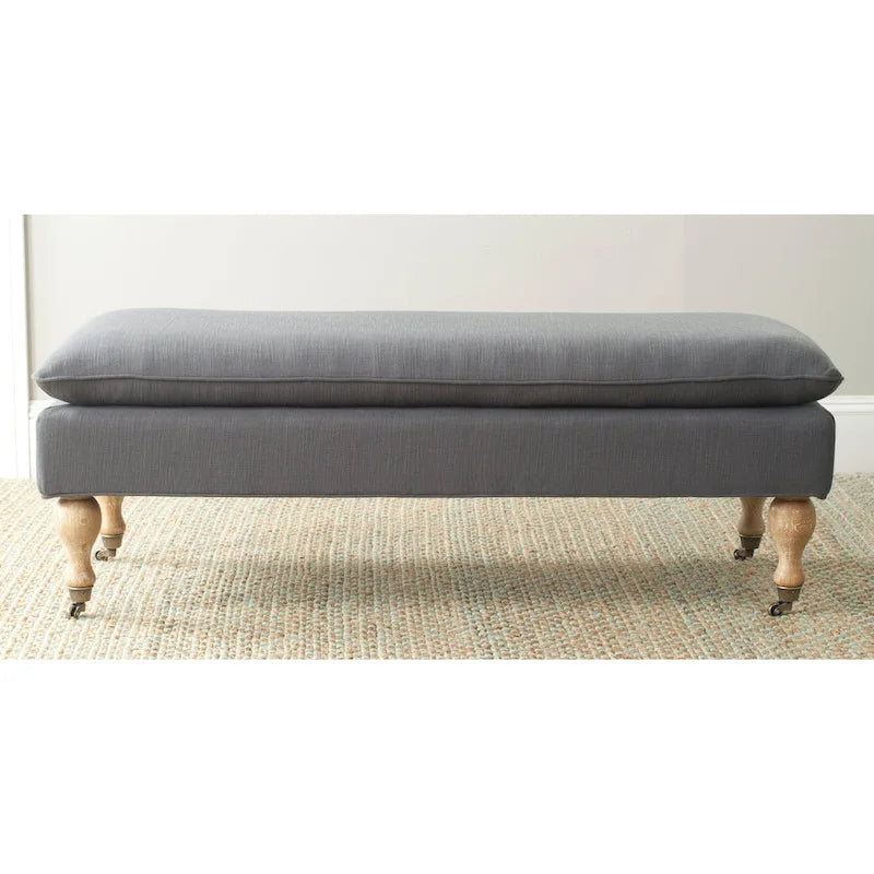 Pillowtop Grey/ Sage Bench - 0 - 52 W x 21 D x 19 H - 52Wx21Dx19H