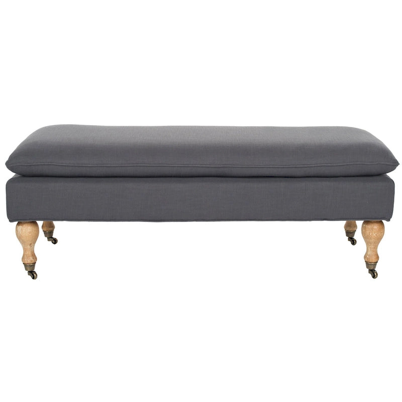 Pillowtop Grey/ Sage Bench - 0 - 52 W x 21 D x 19 H - 52Wx21Dx19H
