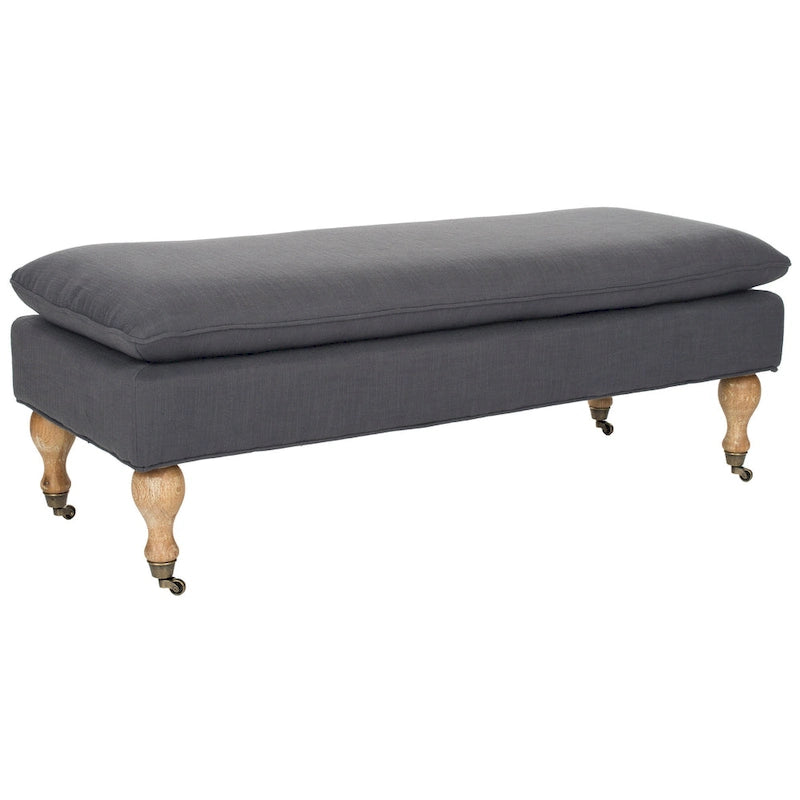 Pillowtop Grey/ Sage Bench - 0 - 52 W x 21 D x 19 H - 52Wx21Dx19H