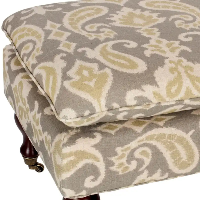 Pillowtop Grey/ Sage Bench - 0 - 52 W x 21 D x 19 H - 52Wx21Dx19H