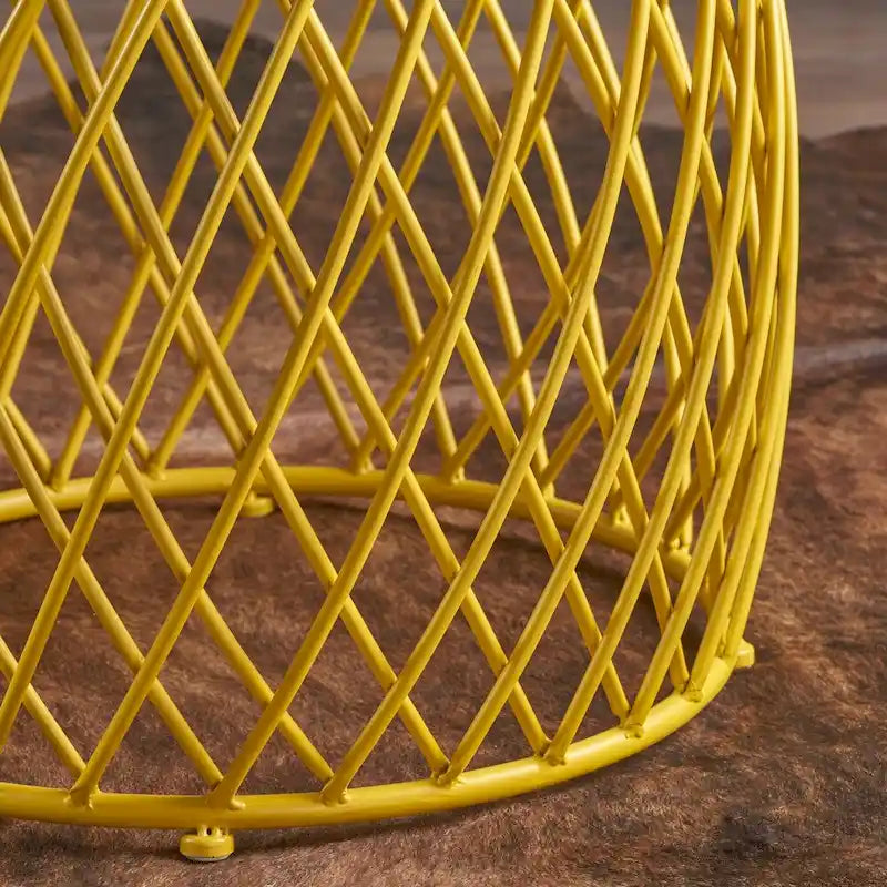 19-inch Round Lattice Side Table
