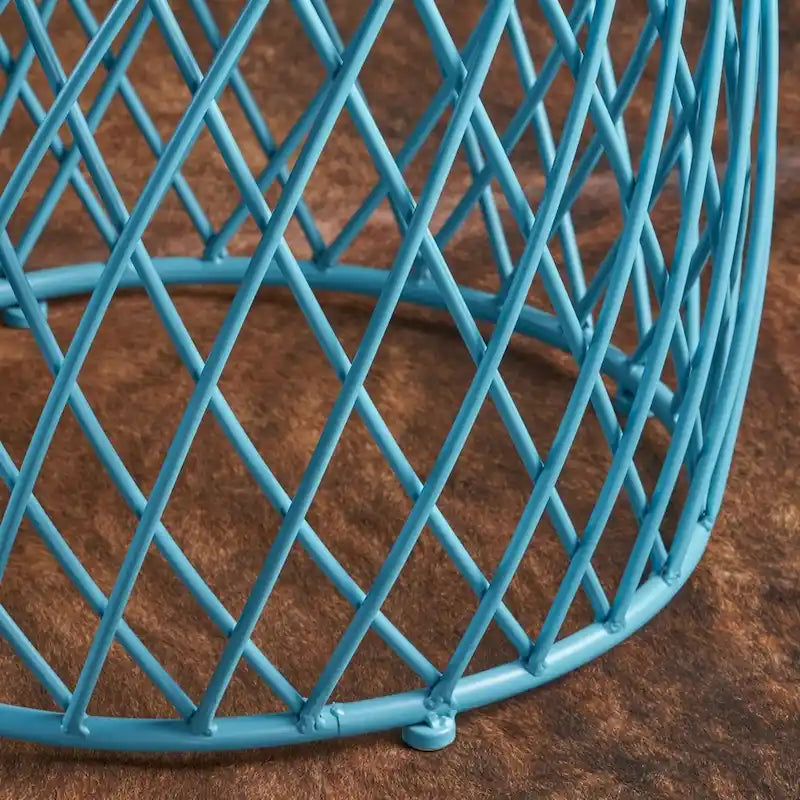 19-inch Round Lattice Side Table