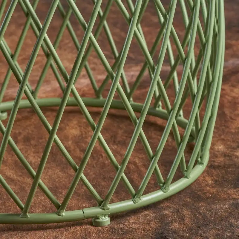 19-inch Round Lattice Side Table