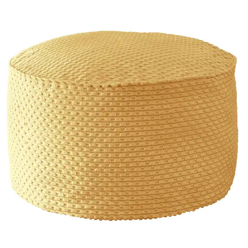Indoor Soft Chunky Corduroy Large Round Pouf