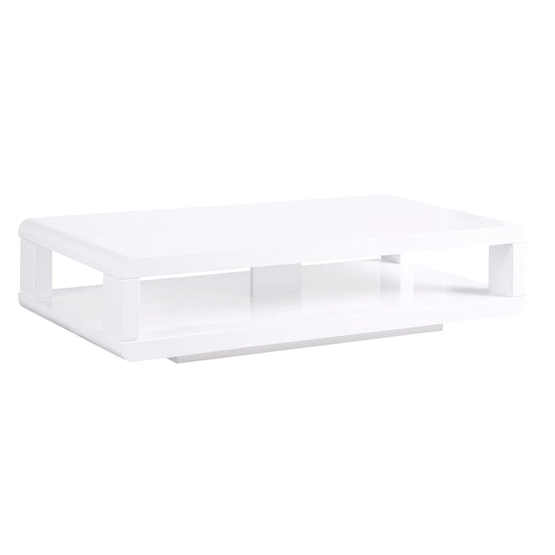 48 Modern Euro White lacquered High Gloss Coffee Table