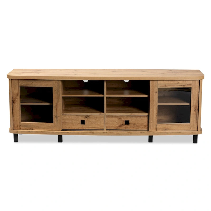 Modern and Contemporary Wood TV Stand with 2-Drawer