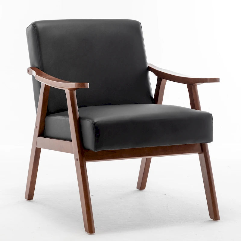 26.37 Wide Faux Leather Accent Chair