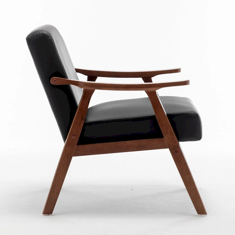 26.37 Wide Faux Leather Accent Chair