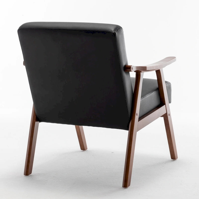 26.37 Wide Faux Leather Accent Chair