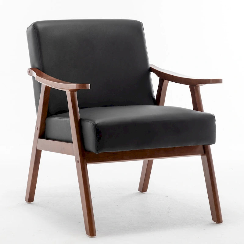 26.37 Wide Faux Leather Accent Chair