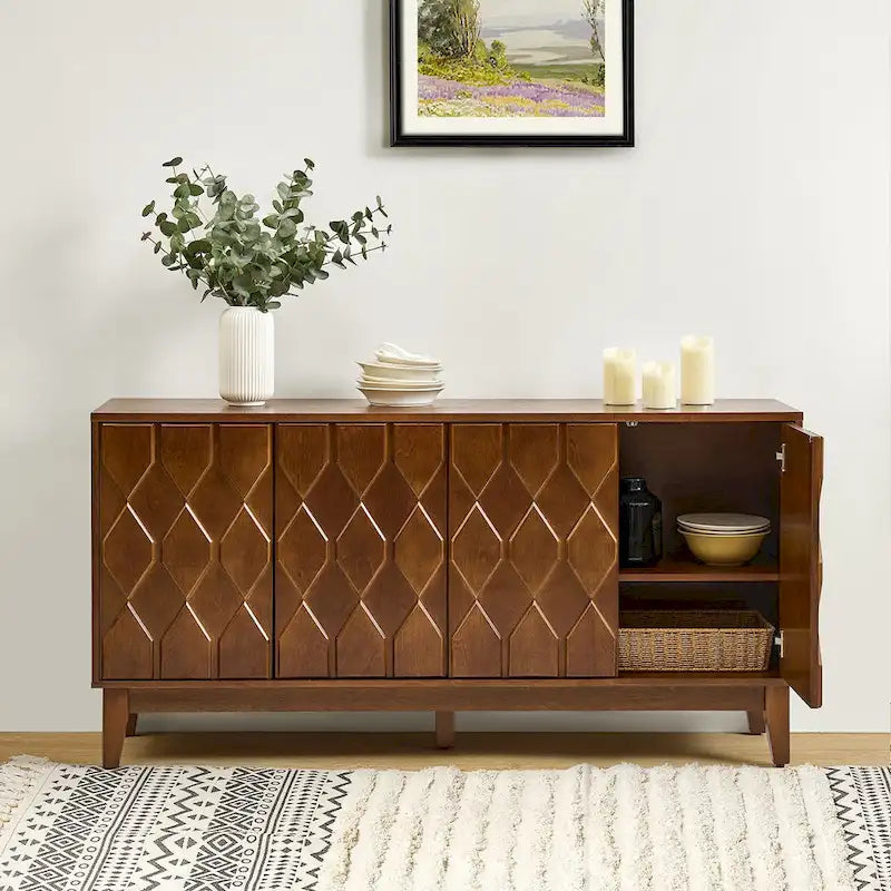 Modern Storage Sideboard Storage with Adjustable Shelves