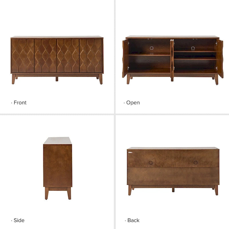 Modern Storage Sideboard Storage with Adjustable Shelves