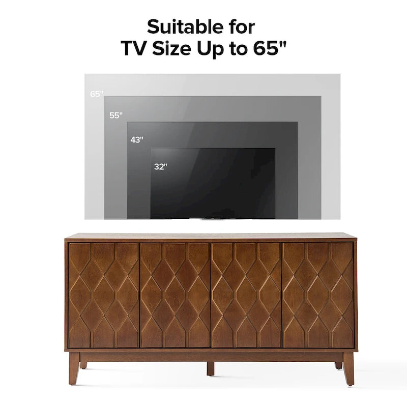 Modern Storage Sideboard Storage with Adjustable Shelves