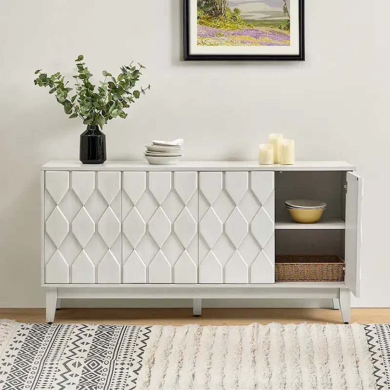 Modern Storage Sideboard Storage with Adjustable Shelves