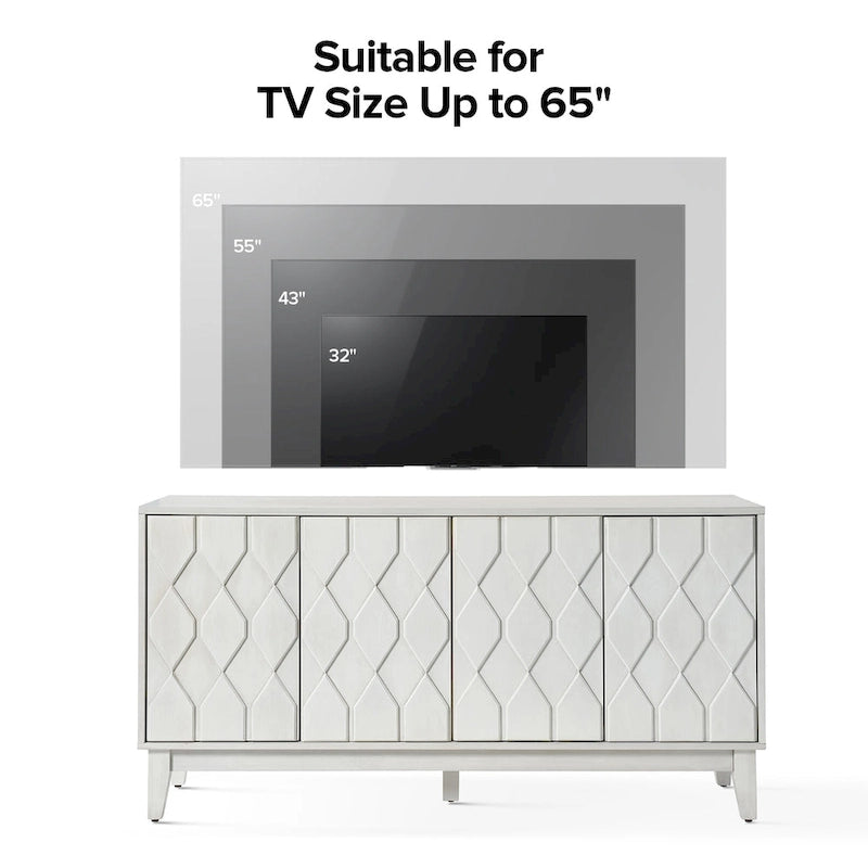 Modern Storage Sideboard Storage with Adjustable Shelves