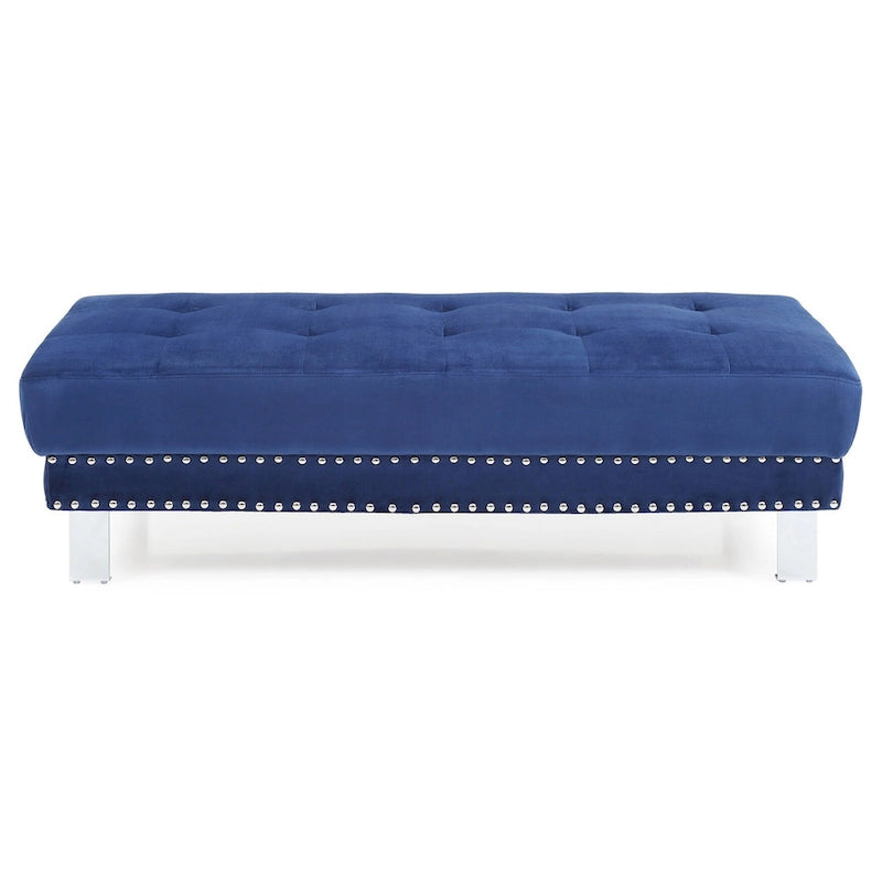 Oversized Velvet Ottoman