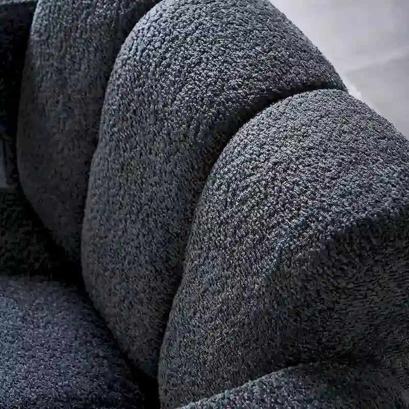 Wide Boucle Upholstered Accent Chair