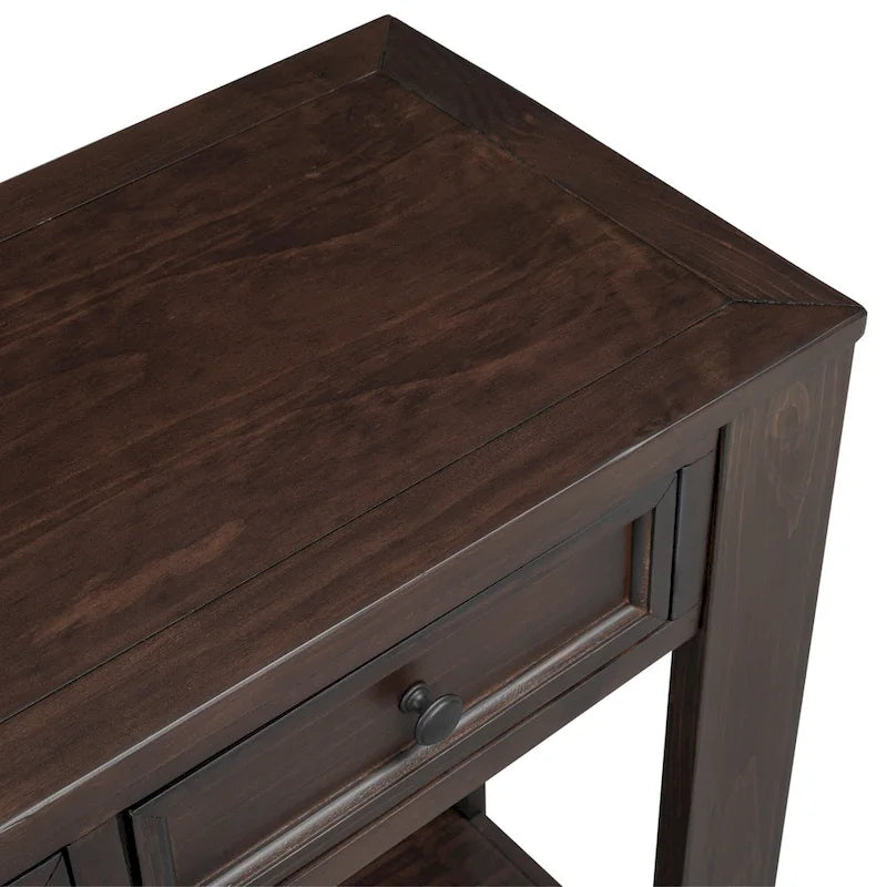 Sofa Table with Storage Drawers